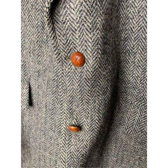 Harris Tweed Handwoven 100% pure scottish wool blazer men's size 44 large - Picture 3 of 6